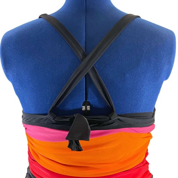 NWOT Lane Bryant Multicolored Swimsuit Top - Picture 8 of 9